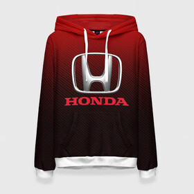 Женская толстовка 3D с принтом HONDA в городе Новоалтайск, 100% полиэстер  | двухслойный капюшон со шнурком для регулировки, мягкие манжеты на рукавах и по низу толстовки, спереди карман-кенгуру с мягким внутренним слоем. | 2020 | accord | auto | civic | honda | sport | авто | автомобиль | автомобильные | аккорд | акорд | бренд | марка | машины | спорт | хонда | цивик