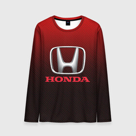 Мужской лонгслив 3D с принтом HONDA в городе Новоалтайск, 100% полиэстер | длинные рукава, круглый вырез горловины, полуприлегающий силуэт | 2020 | accord | auto | civic | honda | sport | авто | автомобиль | автомобильные | аккорд | акорд | бренд | марка | машины | спорт | хонда | цивик