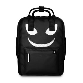 Женский рюкзак 3D с принтом Shinra Smile, Fire Force в городе Новоалтайск, 100% полиэстер | лямки с регулируемой длиной, сверху ручки, чтобы рюкзак нести как сумку. Основное отделение закрывается на молнию, как и внешний карман. Внутри два дополнительных кармана, один из которых закрывается на молнию. По бокам два дополнительных кармашка, куда поместится маленькая бутылочка
 | anime | enen no shouboutai | fire force | pusu pusu | shinra | аниме | пламенная бригада пожарных | шинра кусакабэ