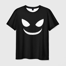 Мужская футболка 3D с принтом Shinra Smile, Fire Force в городе Новоалтайск, 100% полиэфир | прямой крой, круглый вырез горловины, длина до линии бедер | anime | enen no shouboutai | fire force | pusu pusu | shinra | аниме | пламенная бригада пожарных | шинра кусакабэ