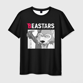 Мужская футболка 3D с принтом BEASTARS, Legosi в городе Новоалтайск, 100% полиэфир | прямой крой, круглый вырез горловины, длина до линии бедер | anime | beastars | legoshi | legosi | manga | аниме | выдающиеся звери | легаси | легоси | манга