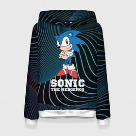 Женская толстовка 3D с принтом SONIC (СОНИК) в городе Новоалтайск, 100% полиэстер  | двухслойный капюшон со шнурком для регулировки, мягкие манжеты на рукавах и по низу толстовки, спереди карман-кенгуру с мягким внутренним слоем. | hedgehog | sega | sonic | the | ботинках | в | доктор | еж | ежик | кино | мульт | персонаж | сега | соник | фильм | эггман