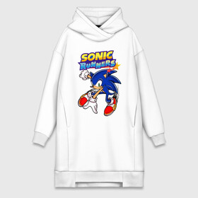 Платье-худи хлопок с принтом Sonic в городе Новоалтайск,  |  | 90 е | old school | sega | sonic | еж | игра | олдскулл | сега | синий еж | соник