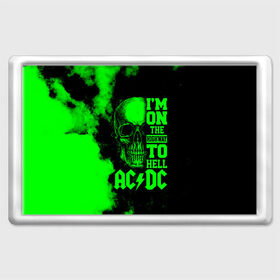 Магнит 45*70 с принтом Im on the highway to hell AC DC в городе Новоалтайск, Пластик | Размер: 78*52 мм; Размер печати: 70*45 | ac dc | acdc | acdc ас дс | angus | back in black | highway to hell | mckinn | австралийская | ангус янг | ас дс | асдс | блюз | в форме | гитара | группа | дым | крис слэйд | метал | молния | музыка | певец | рок | рок н ролл | стиви янг