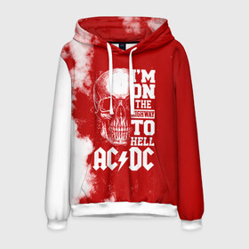 Мужская толстовка 3D с принтом Im on the highway to hell AC DC в городе Новоалтайск, 100% полиэстер | двухслойный капюшон со шнурком для регулировки, мягкие манжеты на рукавах и по низу толстовки, спереди карман-кенгуру с мягким внутренним слоем. | ac dc | acdc | acdc ас дс | angus | back in black | highway to hell | mckinnon | young | австралийская | ангус янг | ас дс | асдс | блюз | в форме | гитара | группа | крис слэйд | метал | молния | музыка | п | певец | рок | рок н ролл