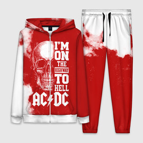 Женский костюм 3D с принтом Im on the highway to hell AC DC в городе Новоалтайск,  |  | ac dc | acdc | acdc ас дс | angus | back in black | highway to hell | mckinnon | young | австралийская | ангус янг | ас дс | асдс | блюз | в форме | гитара | группа | крис слэйд | метал | молния | музыка | п | певец | рок | рок н ролл