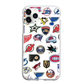 Чехол для iPhone 11 Pro матовый с принтом NHL PATTERN в городе Новоалтайск, Силикон |  | anaheim ducks | arizona coyotes | boston bruins | buffalo sabres | calgary flames | canadiens de montreal | carolina hurricanes | chicago blackhawks | colorado avalanche | columbus blue jackets | dallas stars | detroit red wings | edmonton oil | hockey | 