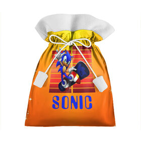 Подарочный 3D мешок с принтом Sonic - Соник в городе Новоалтайск, 100% полиэстер | Размер: 29*39 см | Тематика изображения на принте: ежик | персонаж | соник