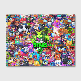 Альбом для рисования с принтом BRAWL STARS 8 BIT в городе Новоалтайск, 100% бумага
 | матовая бумага, плотность 200 мг. | Тематика изображения на принте: 8 bit | bibi | brawl stars | brawl stars 8 bit | brock | bull | crow | dinomike | el primo | leon | mobile game | mr.p | nita | poko | ricochet | stars | tara | бравл старс | ворон | леон | мобильные игры