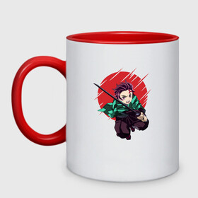 Кружка двухцветная с принтом KIMETSU NO YAIBA в городе Новоалтайск, керамика | объем — 330 мл, диаметр — 80 мм. Цветная ручка и кайма сверху, в некоторых цветах — вся внутренняя часть | Тематика изображения на принте: demon slayer | kimetsu no yaiba | nezuko | shinobu | slayer | tanjiro | zenitsu | гию томиока | зенитцу | иноске хашибира | клинок рассекающий демонов | незуко | танджиро | шинобу кочо