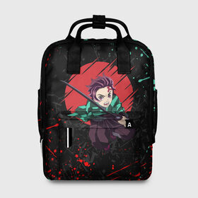Женский рюкзак 3D с принтом KIMETSU NO YAIBA в городе Новоалтайск, 100% полиэстер | лямки с регулируемой длиной, сверху ручки, чтобы рюкзак нести как сумку. Основное отделение закрывается на молнию, как и внешний карман. Внутри два дополнительных кармана, один из которых закрывается на молнию. По бокам два дополнительных кармашка, куда поместится маленькая бутылочка
 | Тематика изображения на принте: demon slayer | kimetsu no yaiba | nezuko | shinobu | slayer | tanjiro | zenitsu | гию томиока | зенитцу | иноске хашибира | клинок рассекающий демонов | незуко | танджиро | шинобу кочо