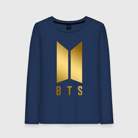 Женский лонгслив хлопок с принтом BTS GOLD в городе Новоалтайск, 100% хлопок |  | bangtan boys | bt21 | bts | rm | бтс | ви | джей хоуп | джонгук | сюга | чимин | чин