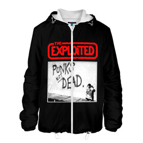 Мужская куртка 3D с принтом Punks Not Dead в городе Новоалтайск, ткань верха — 100% полиэстер, подклад — флис | прямой крой, подол и капюшон оформлены резинкой с фиксаторами, два кармана без застежек по бокам, один большой потайной карман на груди. Карман на груди застегивается на липучку | art | punk | punks not dead | rock | sons of anarchy | анархия | арт | группа | егор летов | логотип | музыка | надпись | панк | панк рок | прикольная | рок | свобода | хаос
