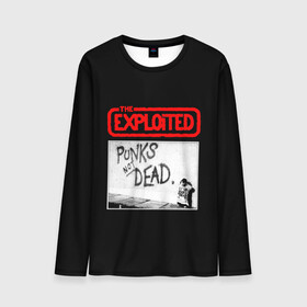 Мужской лонгслив 3D с принтом Punks Not Dead в городе Новоалтайск, 100% полиэстер | длинные рукава, круглый вырез горловины, полуприлегающий силуэт | art | punk | punks not dead | rock | sons of anarchy | анархия | арт | группа | егор летов | логотип | музыка | надпись | панк | панк рок | прикольная | рок | свобода | хаос