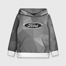 Детская толстовка 3D с принтом Ford ч/б в городе Новоалтайск, 100% полиэстер | двухслойный капюшон со шнурком для регулировки, мягкие манжеты на рукавах и по низу толстовки, спереди карман-кенгуру с мягким внутренним слоем | explorer | fiesta | focus | ford | gt40 | kuga | mondeo | mustang | авто | автомобиль | ам | куга | машина | мондео | мустанг | фиеста | фокус | форд