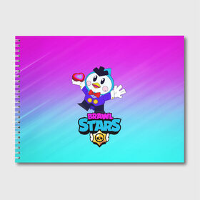 Альбом для рисования с принтом Brawl Stars Mr P в городе Новоалтайск, 100% бумага
 | матовая бумага, плотность 200 мг. | Тематика изображения на принте: bibi | brawl | crow | leon | mr p | mrp | spike | stars | барли | биби | бо | бравл | булл | ворон | джесси | джин | дэррил | леон | нита | пайпер | поко | пэм | рикошет | спайк | стар | старз | старс | фрэнк | шелли