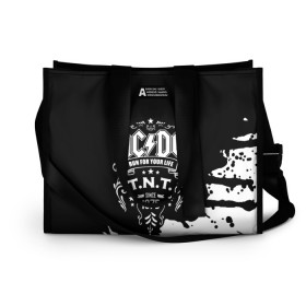Сумка-шоппер 3D с принтом AC/DC T.N.T. в городе Новоалтайск, 100% полиэстер | застегивается на металлическую кнопку; внутренний карман застегивается на молнию. Стенки укреплены специальным мягким материалом, чтобы защитить содержимое от несильных ударов
 | ac dc | acdc | acdc ас дс | angus | back in black | highway to hell | mckinnon | young | австралийская | ангус янг | ас дс | асдс | блюз | в форме | гитара | группа | крис слэйд | метал | молния | музыка | п | певец | рок | рок н ролл