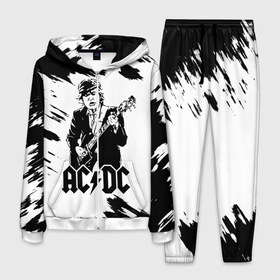 Мужской костюм 3D с принтом AC/DC в городе Новоалтайск, 100% полиэстер | Манжеты и пояс оформлены тканевой резинкой, двухслойный капюшон со шнурком для регулировки, карманы спереди | ac dc | acdc | acdc ас дс | angus | back in black | highway to hell | mckinnon | young | австралийская | ангус янг | ас дс | асдс | блюз | в форме | гитара | группа | крис слэйд | метал | молния | музыка | п | певец | рок | рок н ролл