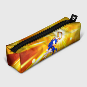 Пенал 3D с принтом Sonic в городе Новоалтайск, 100% полиэстер | плотная ткань, застежка на молнии | 90 е | old school | sega | sonic | еж | игра | олдскулл | сега | синий еж | соник