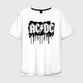 Мужская футболка хлопок Oversize с принтом AC/DC в городе Новоалтайск, 100% хлопок | свободный крой, круглый ворот, “спинка” длиннее передней части | ac dc | acdc | acdc ас дс | angus | back in black | highway to hell | mckinnon | young | австралийская | ангус янг | ас дс | асдс | блюз | в форме | гитара | группа | крис слэйд | метал | молния | музыка | п | певец | рок | рок н ролл