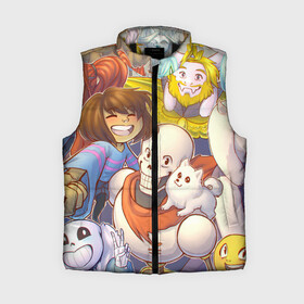 Женский жилет утепленный 3D с принтом UNDERTALE в городе Новоалтайск,  |  | asriel dreemurr | chara | frisk | gaster blaster | sans | undertale | азриэль дримурр | андертейл | гастер | меттатон | санс | фриск | чара