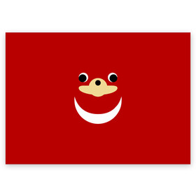 Поздравительная открытка с принтом Knuckles в городе Новоалтайск, 100% бумага | плотность бумаги 280 г/м2, матовая, на обратной стороне линовка и место для марки
 | hedgehog | knuckles | sega | еж | ежик | кнаклс | сега | соник