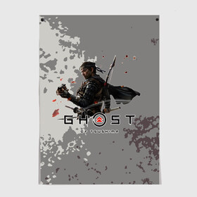 Постер с принтом Ghost of Tsushima в городе Новоалтайск, 100% бумага
 | бумага, плотность 150 мг. Матовая, но за счет высокого коэффициента гладкости имеет небольшой блеск и дает на свету блики, но в отличии от глянцевой бумаги не покрыта лаком | game | ghost | of | tsushima | игра | монголов | самураи | японию