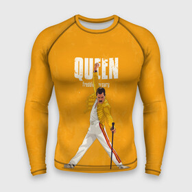Мужской рашгард 3D с принтом Queen в городе Новоалтайск,  |  | freddie mercury | queen | quen | the show must go on | we are the champions | богемская рапсодия | глэм | группа | квин | королева | куин | меркури | меркьюри | музыкант | мэркури | певец | песня | поп | рок | фаррух булсара | фредди