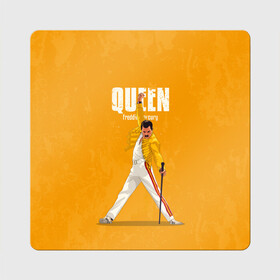 Магнит виниловый Квадрат с принтом Queen в городе Новоалтайск, полимерный материал с магнитным слоем | размер 9*9 см, закругленные углы | Тематика изображения на принте: freddie mercury | queen | quen | the show must go on | we are the champions | богемская рапсодия | глэм | группа | квин | королева | куин | меркури | меркьюри | музыкант | мэркури | певец | песня | поп | рок | фаррух булсара | фредди
