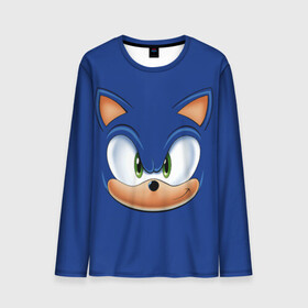 Мужской лонгслив 3D с принтом SONIC. в городе Новоалтайск, 100% полиэстер | длинные рукава, круглый вырез горловины, полуприлегающий силуэт | game | sega | sonic | sonic the hedgehog | видеоигра | доктор эггман | звуковой | игра | со скоростью звука | соник | соник в кино
