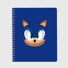 Тетрадь с принтом SONIC в городе Новоалтайск, 100% бумага | 48 листов, плотность листов — 60 г/м2, плотность картонной обложки — 250 г/м2. Листы скреплены сбоку удобной пружинной спиралью. Уголки страниц и обложки скругленные. Цвет линий — светло-серый
 | game | sega | sonic | sonic the hedgehog | видеоигра | доктор эггман | звуковой | игра | со скоростью звука | соник | соник в кино
