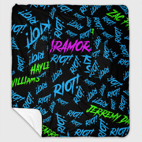 Плед с рукавами с принтом Paramore RIOT! в городе Новоалтайск, 100% полиэстер | Закругленные углы, все края обработаны. Ткань не мнется и не растягивается. Размер 170*145 | hayley williams | music | paramore | rock | альтернативный рок | зак фарро | музыка | панк рок | парамор | поп панк | поп рок | рок | тейлор йорк | хейли уильямс
