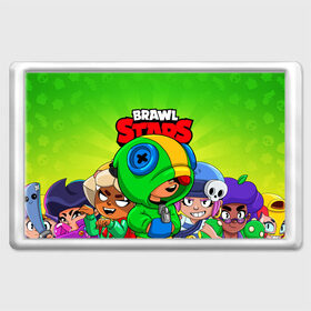 Магнит 45*70 с принтом BRAWL STARS LEON в городе Новоалтайск, Пластик | Размер: 78*52 мм; Размер печати: 70*45 | Тематика изображения на принте: brawl stars | brawl stars leon | brawler | leon | бравл старз | бравлер | леон