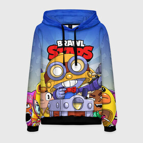 Мужская толстовка 3D с принтом BRAWL STARS CARL в городе Новоалтайск, 100% полиэстер | двухслойный капюшон со шнурком для регулировки, мягкие манжеты на рукавах и по низу толстовки, спереди карман-кенгуру с мягким внутренним слоем. | Тематика изображения на принте: brawl stars | brawl stars carl | brawler | carl | бравл старз | бравлер | игры | карл