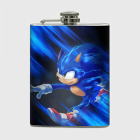 Фляга с принтом SONIC | СОНИК (Z) в городе Новоалтайск, металлический корпус | емкость 0,22 л, размер 125 х 94 мм. Виниловая наклейка запечатывается полностью | Тематика изображения на принте: animal | games | hedgehog | sega | sonic | speed | speed sonic | быстрый ёж | ёж | ёжик | игры | персонаж | сега | синий ёж | скорость | соник