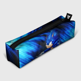 Пенал 3D с принтом SONIC в городе Новоалтайск, 100% полиэстер | плотная ткань, застежка на молнии | animal | games | hedgehog | sega | sonic | speed | speed sonic | быстрый ёж | ёж | ёжик | игры | персонаж | сега | синий ёж | скорость | соник