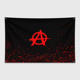 Флаг-баннер с принтом АНАРХИЯ ANARCHY в городе Новоалтайск, 100% полиэстер | размер 67 х 109 см, плотность ткани — 95 г/м2; по краям флага есть четыре люверса для крепления | anarchy | riot | rock | анархия | бунт | знаки | музыка | панки | рок | символ