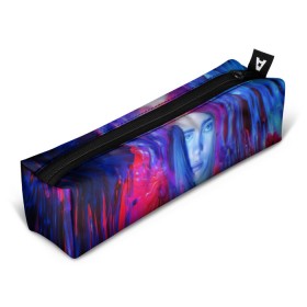 Пенал 3D с принтом Billie Paint Colors в городе Новоалтайск, 100% полиэстер | плотная ткань, застежка на молнии | Тематика изображения на принте: bad | bad guy | billi | billie | billie eilish | eilish | good girl | music | swag | айлиш | беляш | били | били айлиш | билли | билли айлиш | билли эйлиш | биляш | музка | певица | эйлиш