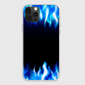 Чехол для iPhone 12 Pro Max с принтом Синий Огонь в городе Новоалтайск, Силикон |  | Тематика изображения на принте: абстракция | блеск | волны | дракон | дым | крутой | линии | неон | неоновый | ночь | огненный | огни | огонь | пламя | свет | синий | сияние | яркий