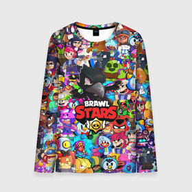 Мужской лонгслив 3D с принтом BRAWL STARS CROW в городе Новоалтайск, 100% полиэстер | длинные рукава, круглый вырез горловины, полуприлегающий силуэт | 8 | 8 bit | bibi | brawl stars | brock | bull | crow | dinomike | el primo | leon | mobile game | mr.p | nita | poko | ricochet | stars | tara | бравл старс | ворон | леон | мобильные игры