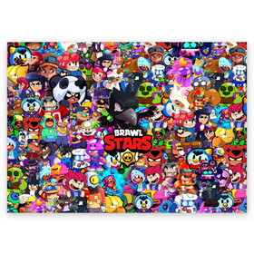 Поздравительная открытка с принтом BRAWL STARS CROW в городе Новоалтайск, 100% бумага | плотность бумаги 280 г/м2, матовая, на обратной стороне линовка и место для марки
 | Тематика изображения на принте: 8 | 8 bit | bibi | brawl stars | brock | bull | crow | dinomike | el primo | leon | mobile game | mr.p | nita | poko | ricochet | stars | tara | бравл старс | ворон | леон | мобильные игры