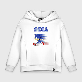 Детское худи Oversize хлопок с принтом SEGA. в городе Новоалтайск, френч-терри — 70% хлопок, 30% полиэстер. Мягкий теплый начес внутри —100% хлопок | боковые карманы, эластичные манжеты и нижняя кромка, капюшон на магнитной кнопке | game | sega | sonic | sonic the hedgehog | видеоигра | доктор эггман | звуковой | игра | со скоростью звука | соник | соник в кино