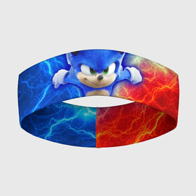 Повязка на голову 3D с принтом СОНИК. в городе Новоалтайск,  |  | game | sega | sonic | sonic the hedgehog | видеоигра | доктор эггман | звуковой | игра | со скоростью звука | соник | соник в кино