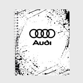 Тетрадь с принтом AUDI в городе Новоалтайск, 100% бумага | 48 листов, плотность листов — 60 г/м2, плотность картонной обложки — 250 г/м2. Листы скреплены сбоку удобной пружинной спиралью. Уголки страниц и обложки скругленные. Цвет линий — светло-серый
 | audi | auto | sport | авто | автомобиль | автомобильные | ауди | бренд | марка | машины | спорт
