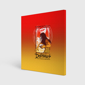 Холст квадратный с принтом Deftones Poster в городе Новоалтайск, 100% ПВХ |  | chi cheng | chino moreno | deftones | dia de los | diamond eye | дефтонс | серхио вега | стивен карпентер | фрэнк делгадо | чи ченг | чино морено | эйб каннингем