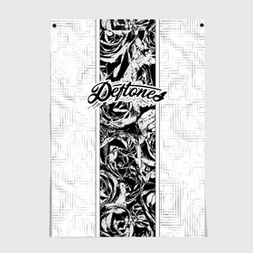 Постер с принтом Deftones в городе Новоалтайск, 100% бумага
 | бумага, плотность 150 мг. Матовая, но за счет высокого коэффициента гладкости имеет небольшой блеск и дает на свету блики, но в отличии от глянцевой бумаги не покрыта лаком | chi cheng | chino moreno | deftones | dia de los | diamond eye | дефтонс | серхио вега | стивен карпентер | фрэнк делгадо | чи ченг | чино морено | эйб каннингем