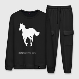 Мужской костюм хлопок White Pony: в городе Новоалтайск, 100% хлопок | на свитшоте круглая горловина, мягкая резинка по низу. Брюки заужены к низу, на них два вида карманов: два “обычных” по бокам и два объемных, с клапанами, расположенные ниже линии бедра. Брюки с мягкой трикотажной резинкой на поясе и по низу штанин. В поясе для дополнительного комфорта — широкие завязки | chi cheng | chino moreno | deftones | dia de los | diamond eye | дефтонс | серхио вега | стивен карпентер | фрэнк делгадо | чи ченг | чино морено | эйб каннингем