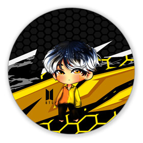 Коврик для мышки круглый с принтом BTS в городе Новоалтайск, резина и полиэстер | круглая форма, изображение наносится на всю лицевую часть | bangtanboys | blackpink | bts | btsarmy | jhope | jimin | jin | jungkook | kimtaehyung | kpop | suga | taehyung | бтс | кпоп