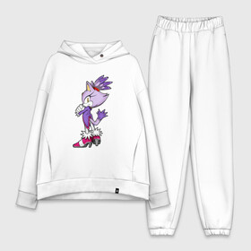 Женский костюм хлопок Oversize с принтом SONIC (Кошка Блейз) в городе Новоалтайск,  |  | amy rose | blaze the cat | hedgehog | sega | silver | sonic | доктор эггман | ёж соник | ехидна наклз | кошка блейз | метал соник | сега | сильвер | соник