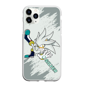 Чехол для iPhone 11 Pro Max матовый с принтом SONIC SILVER в городе Новоалтайск, Силикон |  | Тематика изображения на принте: amy rose | blaze the cat | hedgehog | sega | silver | sonic | доктор эггман | ёж соник | ехидна наклз | кошка блейз | метал соник | сега | сильвер | соник
